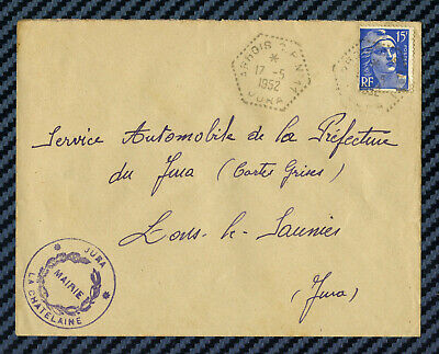 = LA CHÂTELAINE CP N°11 ARBOIS 1952 Poste automobile rurale Jura 