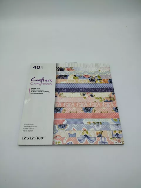 Full Bloom Crafters Companion 12x12 Papierpad 40 Stck.