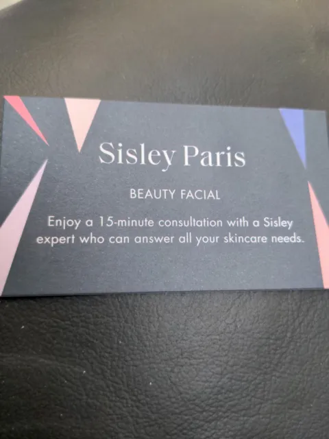 Sisley Paris Beauty Facial -15 Minutes Consultation @ Harvey Nichols Voucher.