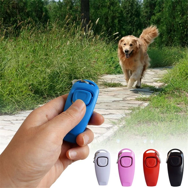 En 1 Pet Clicker Pipa para Entrenamiento de Perros Llamar Entrenamiento de Silbatos para Cachorros