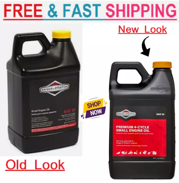 New Briggs & Stratton 4-Cycle 48 oz Small Engine Oil SAE 30 .Best Price