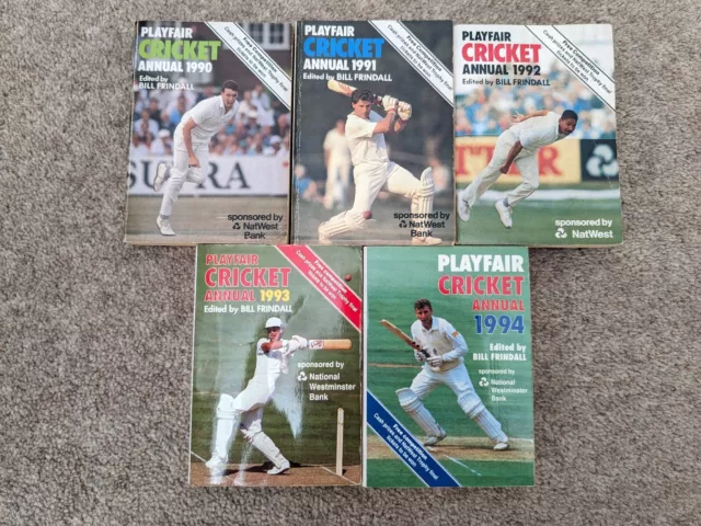 Playfair Cricket Annual 1990 - 1994