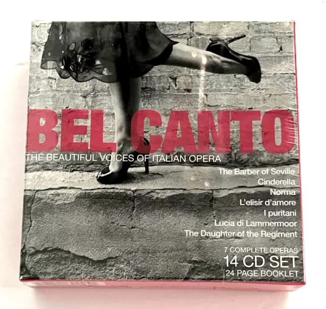 BEL CANTO The Beautiful Voices of Italian Opera 14 CD Set NEW SEALED