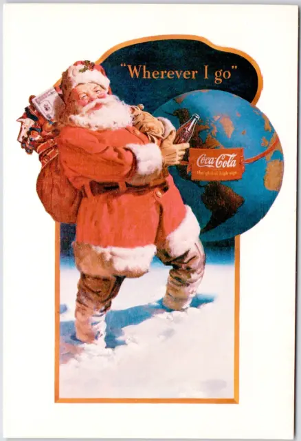 Santa Clause Coca Cola Kmart Coupon Card Wherever I Go Vintage 1992 Advertise
