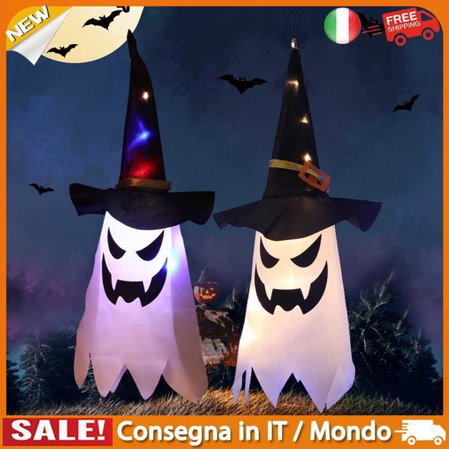 IT Horror Witch Hat Led Light Glowing Horror Props Happy Halloween Party Home De
