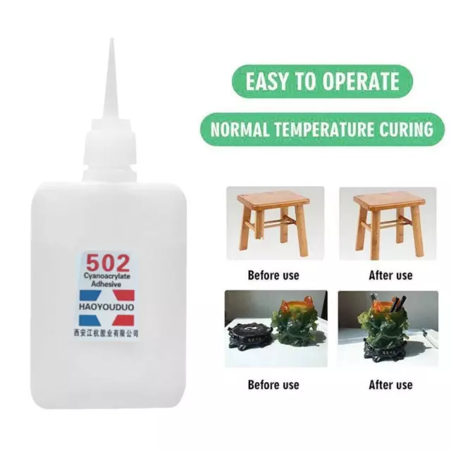2024 New Super 502 Glue Cyanoacrylate Instant Adhesive Repair Strong Sell T3L4