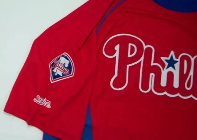 .. MLB Stitches Philadelphia Phillies Camiseta de béisbol Poliéster talla L