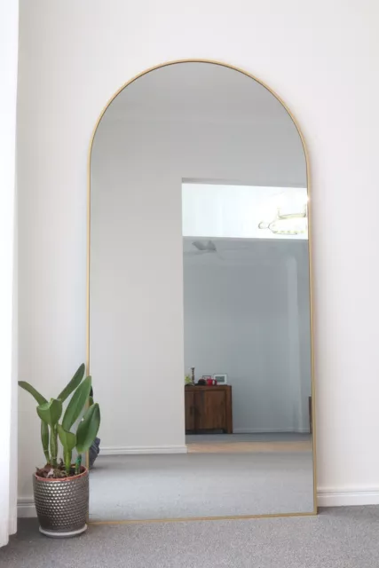 Oval gold fram740MM X 1500MM WALL MIRROR-ART DECO-bedroom metro dressing leaning 3