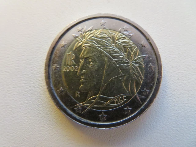 PIECE 2 EUROS Italie 2002 Rare En Tres Bon Etat EUR 15,00 - PicClick FR