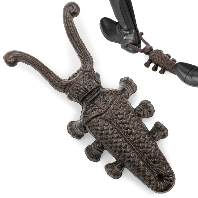 11 INCH CAST Iron Beetle Boot Jack Heavy Duty Cowboy Work Shoe Remover ...