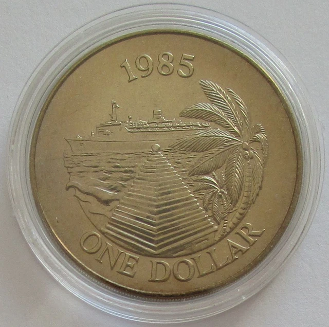 Bermuda 1 Dollar 1985 Cruise Ship