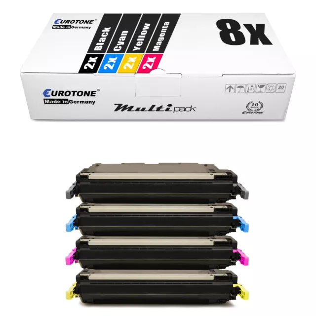 8x Toner für Canon Imagerunner C 1022 1028 wie C-EXV 26 CEXV26 Set CMYK