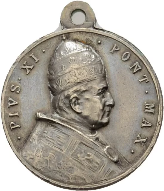 Medaille Wallfahrt Vatikan 1925 Pius XI.,  17 mm/ 2,7 g   Original  #KOP106