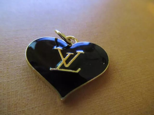 1 Louis Vuitton Metal Button Zipper pull 40 mm 1,57 inch large LV emblem  gold