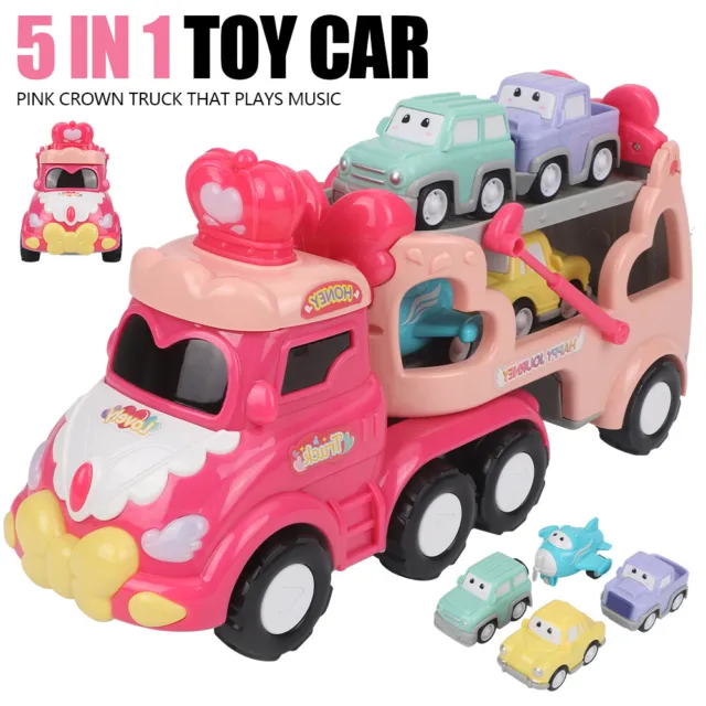 Carrier Truck Toy Girl With Light And Sound for 1 2 3 4 5 6 Year Old Girl Gifts