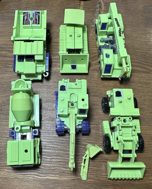 VINTAGE G1 HASBRO Transformers 1985 Constructicons Devastator Figure ...