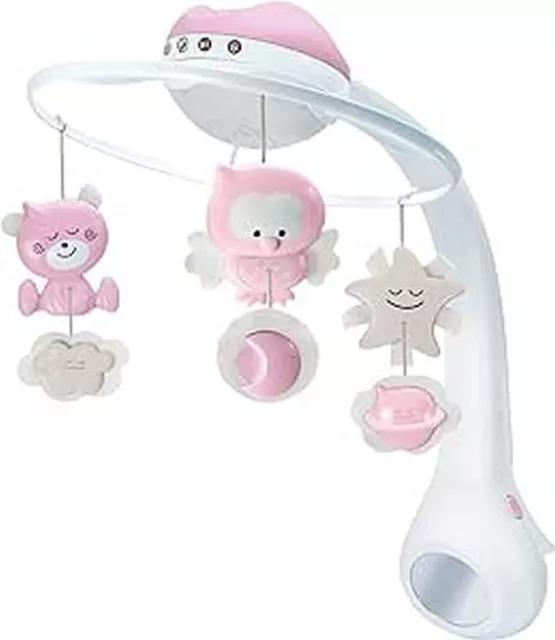 Musik Mobile INFANTINO 3 in 1 Projector Baby Spielzeug weiß Pink Audio B-WARE