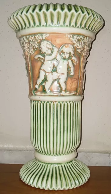 Roseville Donatello Vase 113-12 Large Beautiful Cond. c1915 Vintage Art Pottery