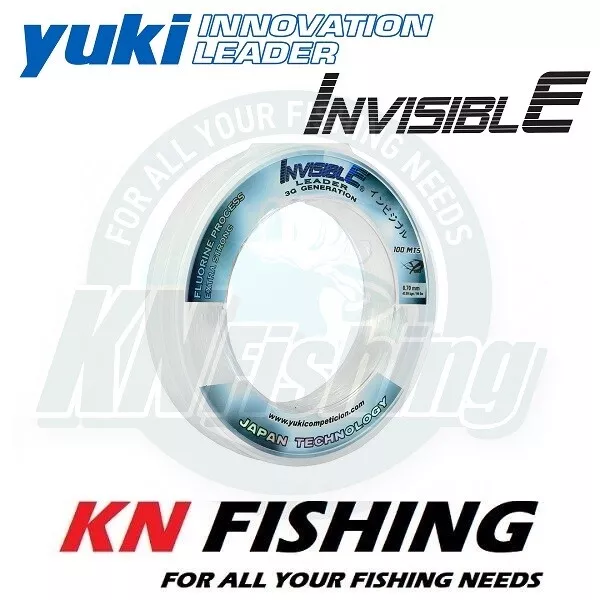 YUKI INVISIBLE LEADER Coated Sea Fishing Leader Line 100m 0.40mm-1.60mm