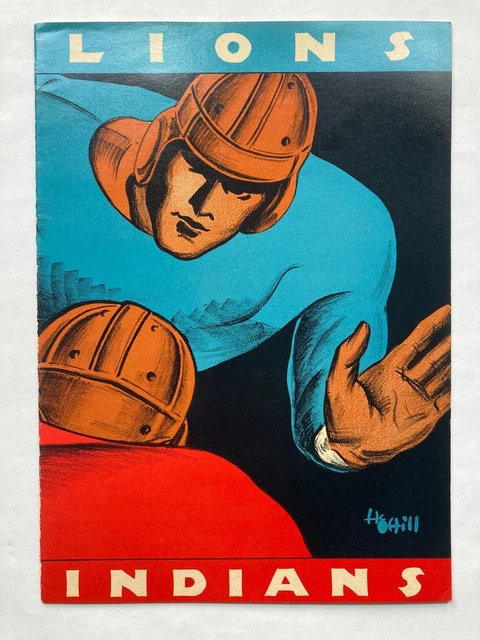 1934 NCAA Rose Bowl Columbia Lions vs Stanford Indians Football Program