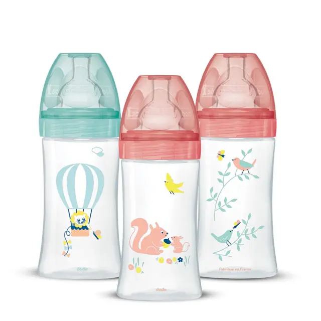 Set Mit 3 Babyflaschen, Antikolik Sensation+, Für Mädchen, 270 Ml, 0-6 Monate, F