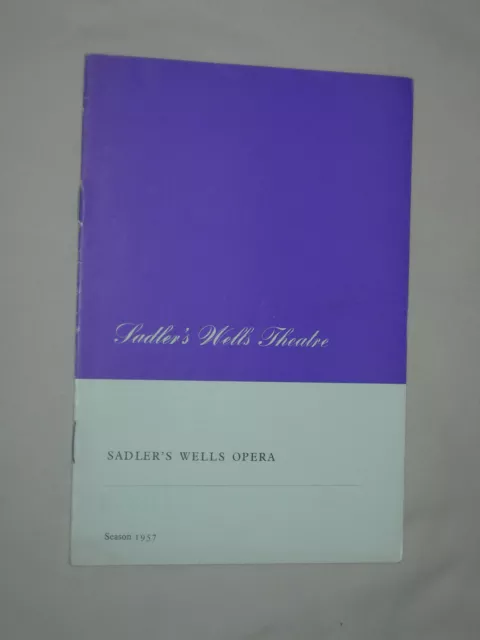 Sadler's Wells Opera 1957 Il Trovatore Verdi Concert Programme