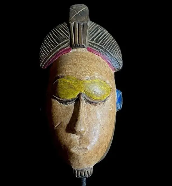 African Art Guro Mask Hand Carved Vintage Wall Hanging Guro mask -8662