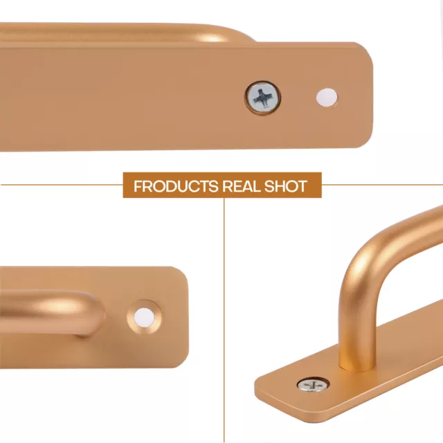 2Pc Heavy Duty Alloy Sliding Barn Door Handle Pull Flush Hardware Drawer Pulls 3