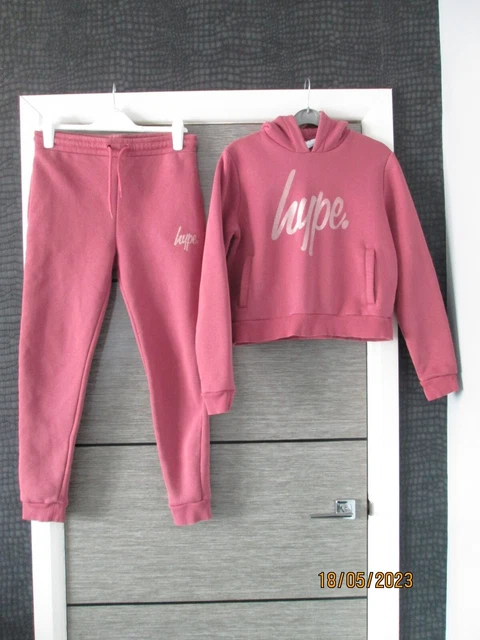 Tuta con cappuccio rosa Hype polverosa ragazza età 14 anni in perfette condizioni