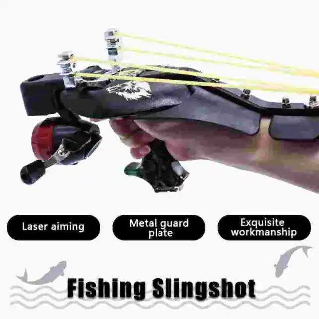 PRO HUNTING SLINGSHOT Laser Catapult Fishing Shooting Bow Archery