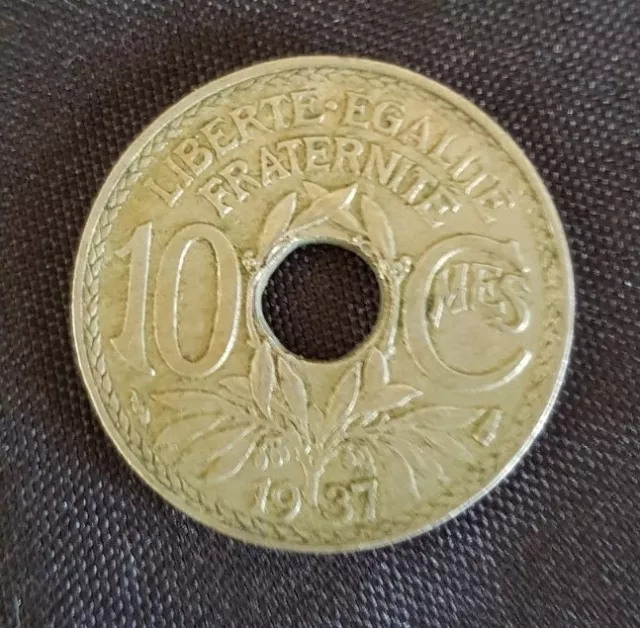 Pièce 10 centimes Lindauer 1937