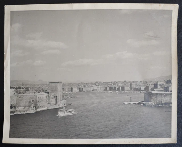 Foto Analogica Anonimo Verso 1960 Ingresso Del Porto Di Marsiglia
