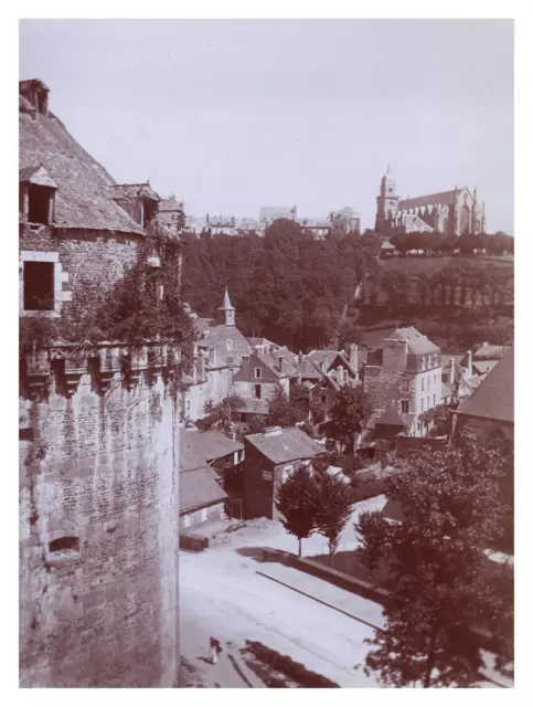 France, Fougères, Château de Fougères, Vintage print, circa 1900 Tirage vintage