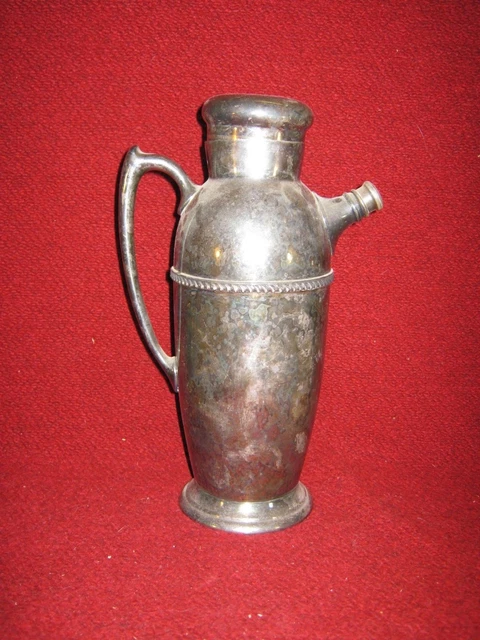 Antique Martini Pitcher Poole Silver Co. E.P.C. 1002 Taunton, MA
