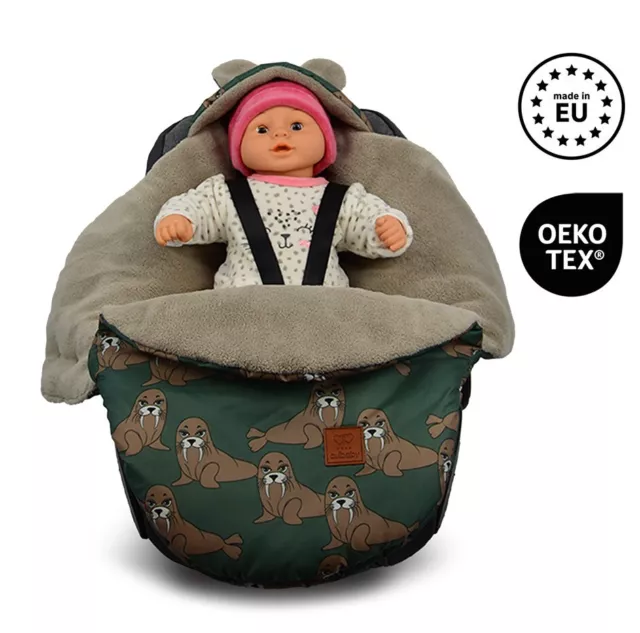 Einschlagdecke Fußsack Babyfußsack Kinderwagen Babyschale Winterfußsack Footmuff