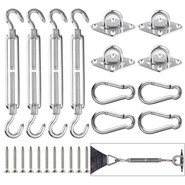 d'ombre Accessoire de protection solaire Fixation Sun Sail Fix Crochet Hardware