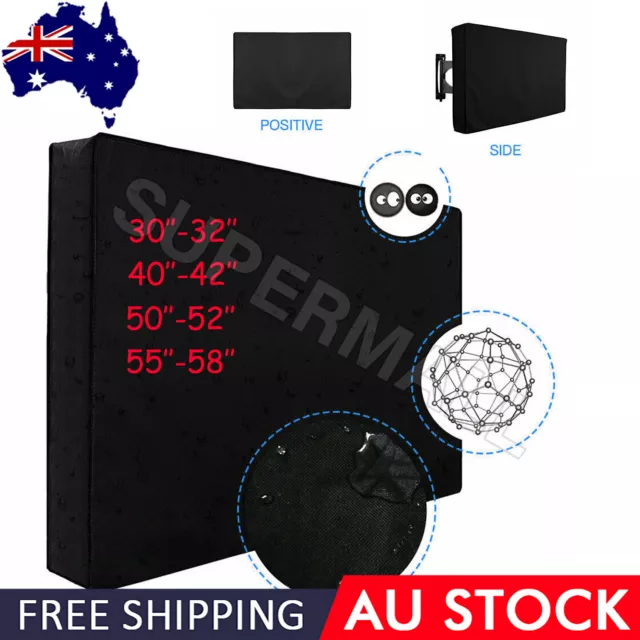 30-58 Inch Dustproof Waterproof TV Cover Outdoor Flat Television Protector OZ