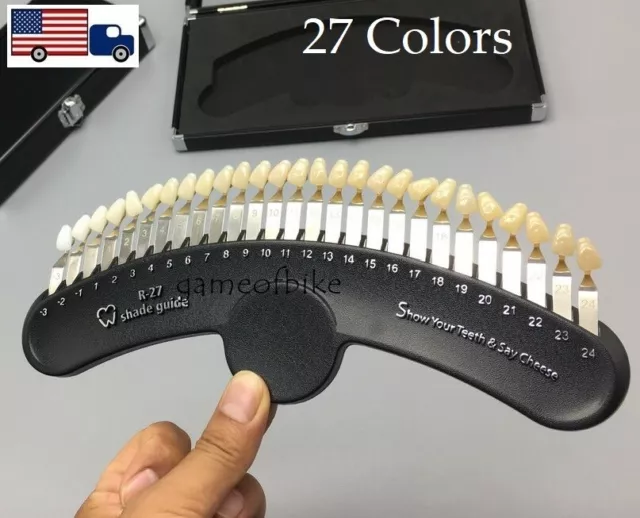 Teeth Whitening Dental Shade Guides Tooth Bleaching Shadeguide R-27 Colors Chart