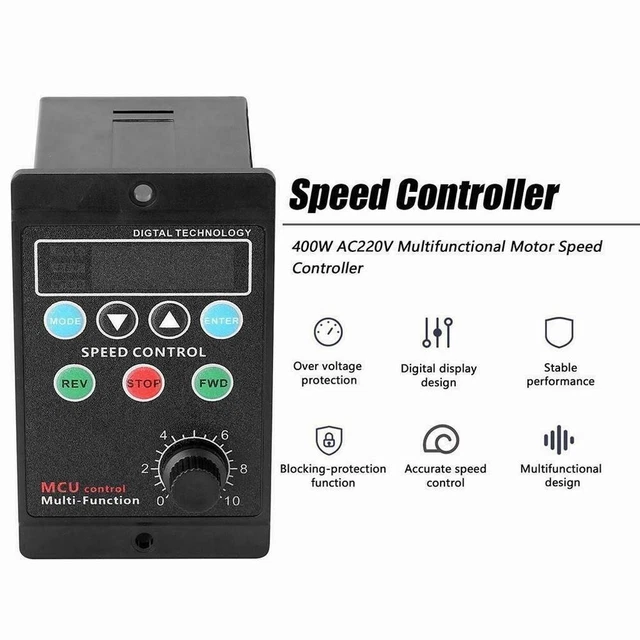 Governatore motore con display digitale AC 220V regolatore velocità motore variabile