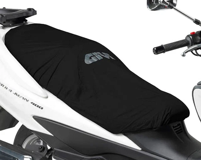 Housse de siège amovible, imperméable, noir pour scooters