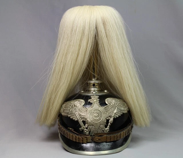 Garde Pickelhaube 1 oder 5 Garderegiment zu Fuss mit Paradebusch