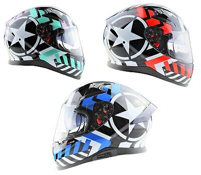 Viper Rs-V95 Radar Full Face Dual Visor Motorcycle Motorbike Crash Helmet