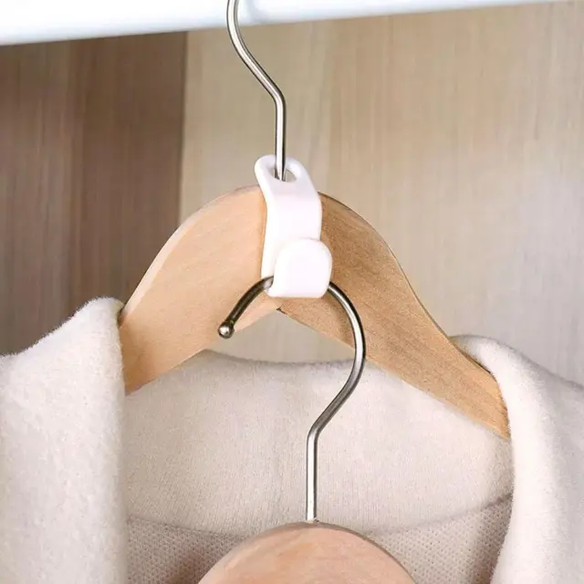 T0# 6pcs Portable Wardrobe Space Saving Stack Hanger Hook Multifunctional Coat H