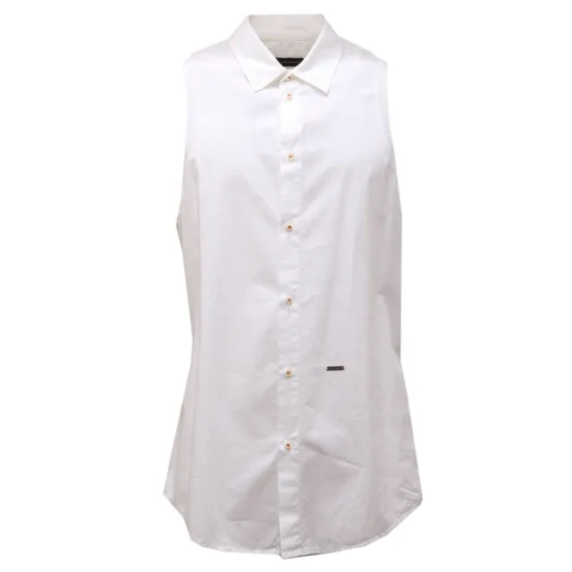 3586AF camicia smanicata  gilet uomo DSQUARED2 cotton sleveless shirt man