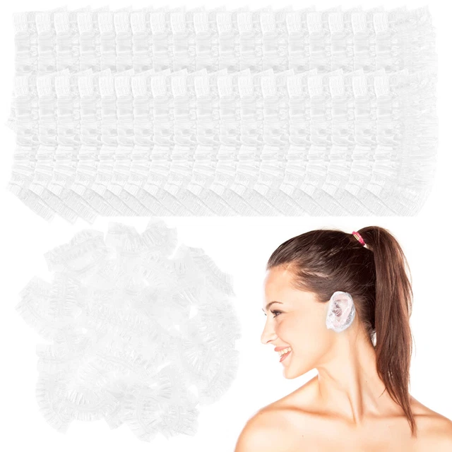 200 un. tapas de ducha desechables tapas para los oídos tinte para el cabello
