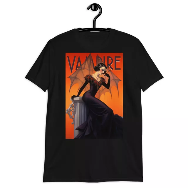 Elegant Art Deco Vampire Unisex T-Shirt -- New!