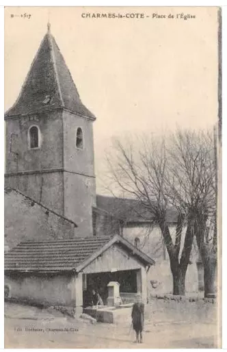 Cpa 54 Charmes La Cote Place De L´eglise