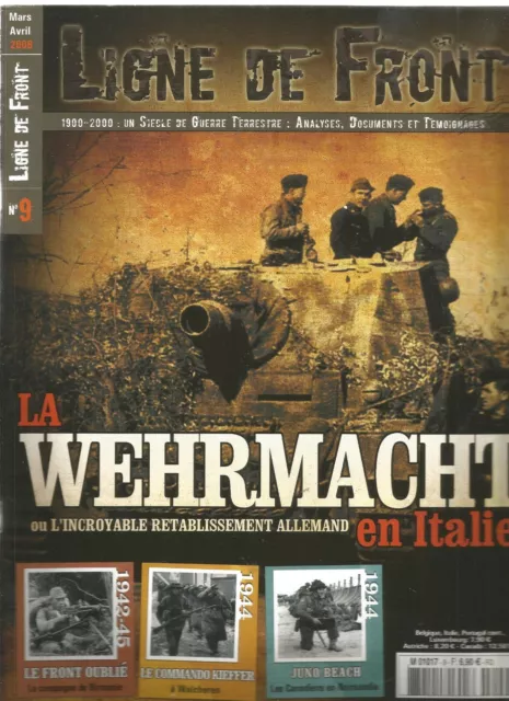 Ligne De Front N°09 Wehrmacht En Italie / Birmanie / Com Kieffer / Juno Beach