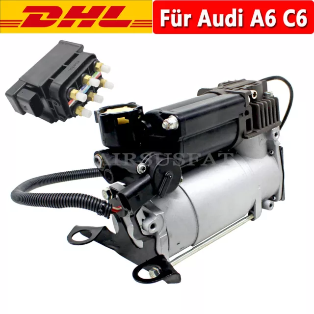 Luftfederung Kompressor Mit Ventilblock Für Audi A6 Avant Allroad 4F2 4FH 4F5 C6