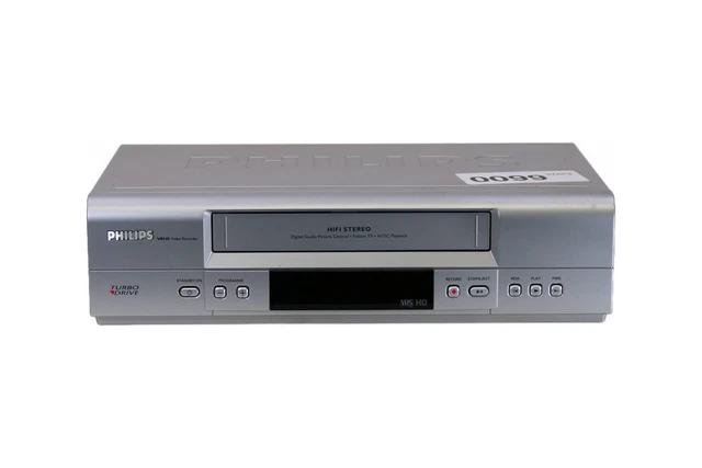 Magnétoscope Philips VR810 VHS PAL/SECAM - Avec Télécommande Et Câble Péritel - Fonctionnel